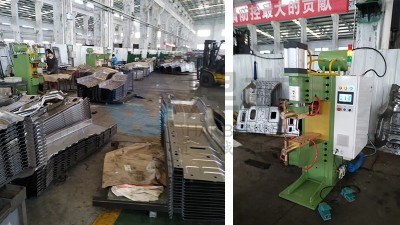 青島焊本為煙臺(tái)某汽車制造公司安裝調(diào)試中頻點(diǎn)焊機(jī)